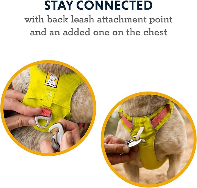 Ruffwear, Hi & Light, Everyday Lightweight Dog Harness, Trail Running, Walking, Hiking, All-Day Wear, Lichen Green, Small