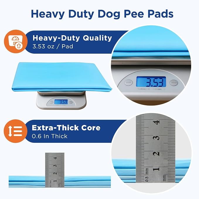 Dog Pee Pads Extra Large 31"x47" - XXL Disposable Puppy Potty Training Pads for Dogs, Heavy Duty 6-Layer Leak-Proof, Super Absorbent & Quick-Dry, 20 Count