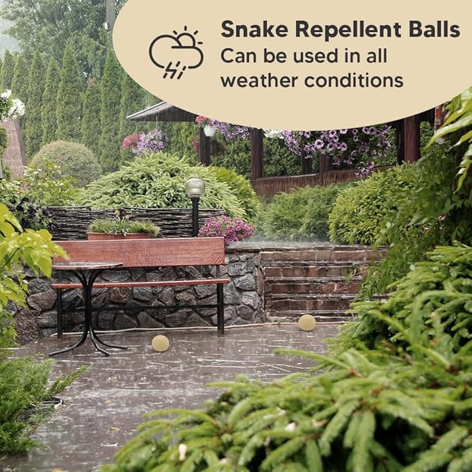 Snake Repellent Outdoor, Natural Snake Repellent for Yard Powerful Pet Safe, Keep Snakes Out of Your Yard, Backyard Snake Deterrent, Snakes Away Repellant- 8P