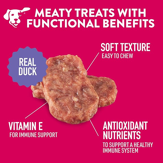 DOGSWELL Jerky for Immunity & Defense – Mini Grain Free Dog Jerky Treat and Immune System Support (4 oz. Duck),29244