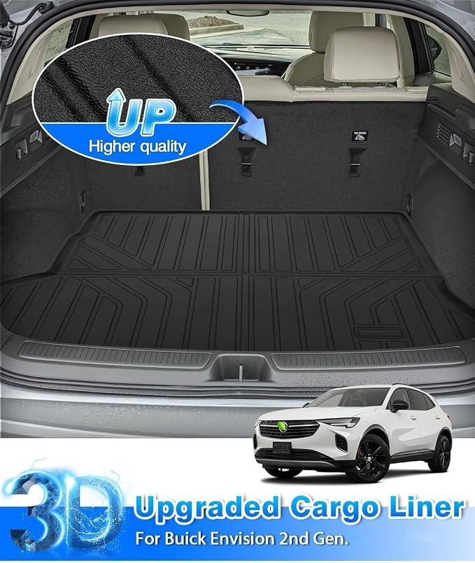 Cartist Cargo Liner Custom Fit for Buick Envision 2021 2022 2023 2024 2025 2026 All Weather Trunk Mat for Envision Accessories TPE Waterproof