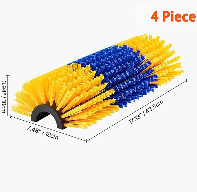 2/4PCS Livestock Massage Brush, Horse Cow Goat Pet GroomingTools | Durable livestock massage brush with 8 screws, ideal for horses, cows and goats grooming, cleaning