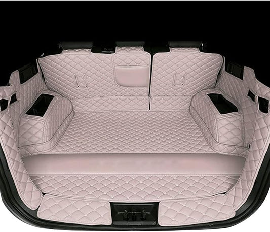 Trunk Liner Cargo Mats Custom for 95% Car Models Car Trunk Mats All Weather, Full Coverage Protective -Beige