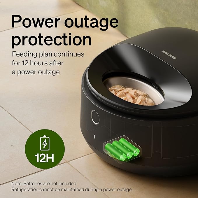 PETLIBRO Automatic Cat Feeder Wet Food with 2024 V1 Version Stainless Steel Bowl, Refrigerated 3 Fresh Meals for 3 Days, App-Controlled Pet Food Dispenser, Easy to Clean