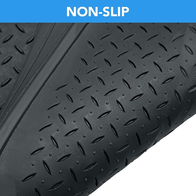 PIC AUTO Heavy Duty Cargo Liner, Trimmable All-Weather Rubber Trunk Mat for Cars, SUVs, Vans & Trucks, Anti-Slip Backing, Durable Protection, Large, Gray