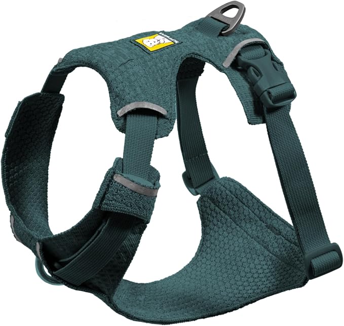 Ruffwear, Front Range Flex Dog Harness, Engineered Knit Construction for Ultimate Fit and Mobility, Lightweight Flexible Everyday Harness with Dual Leash Clips, Deep Teal, X-Small