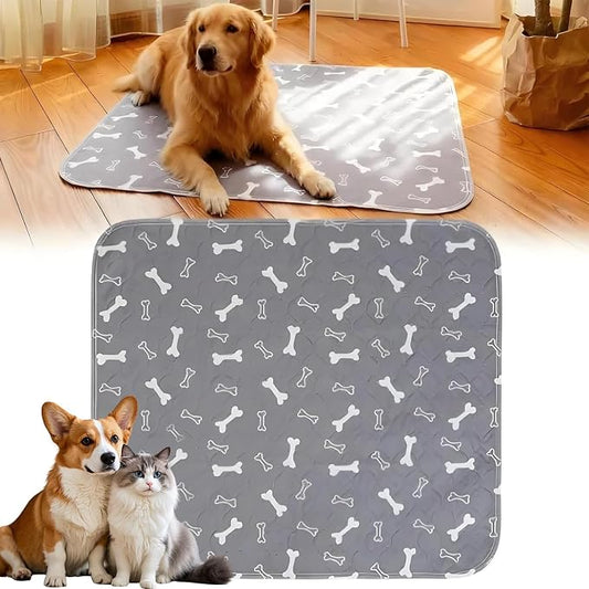 Pee Pads with Pheromones, Elite Pads for Cats, Washable Pee Pads for Dogs, Leak-Proof & Anti-Slip Pet Training Pad for Home & Travel(Grey, S: 11.8" × 11.8")