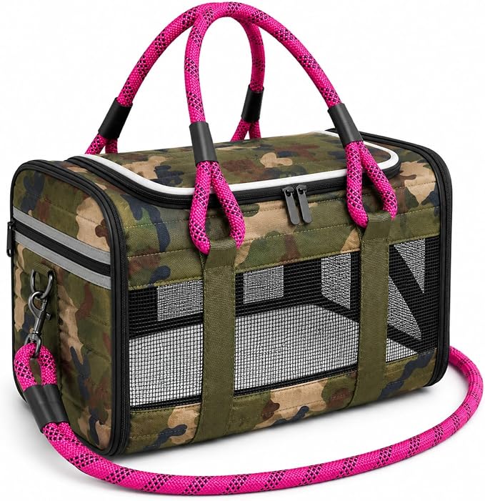 Soft-Sided Dog & Cat Carrier | for Car Rides, Vet Visits, Errands & Daily Outings | Fits Small Dogs & Cats Up to 15 lbs | 18" L x 11.5" H | Yorkies, Chihuahuas & More