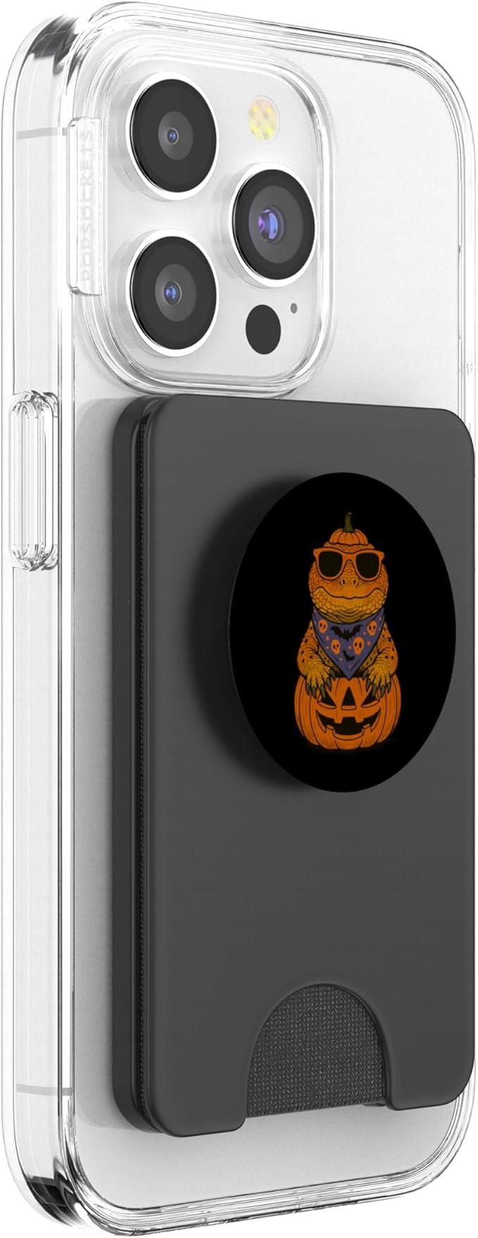 Spooky Uromastyx Pumpkin Halloween PopSockets PopWallet for MagSafe
