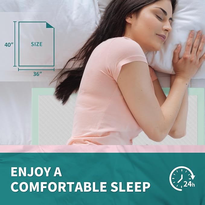 MILDPLUS Disposable Bed Pads for Adults 40"x36" 40 Pack Extra Large | Super Absorbent Underpads for Seniors & Pets, Waterproof Incontinence Pads, Mattress Protector