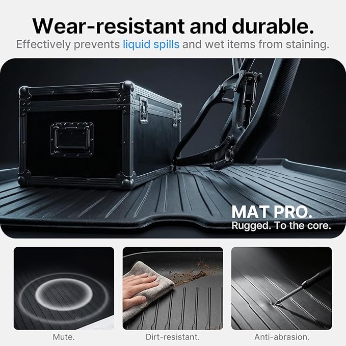 All Weather Cargo Liners for New 2025 2026 Tesla Model Y Juniper Trunk Mat with Front and Rear Frunk Trunk Tray Mats Protector Anti-Slip TPE Accessories (3PCS)