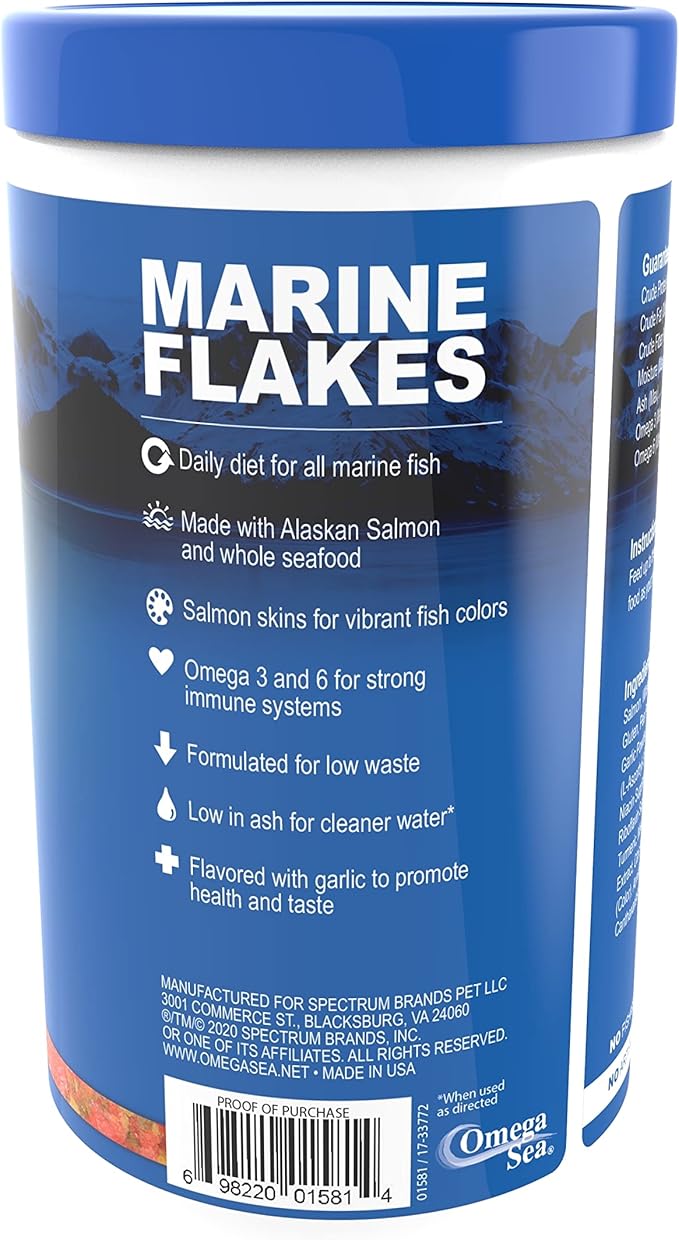Omega One Garlic Marine Flakes, 5.3 oz