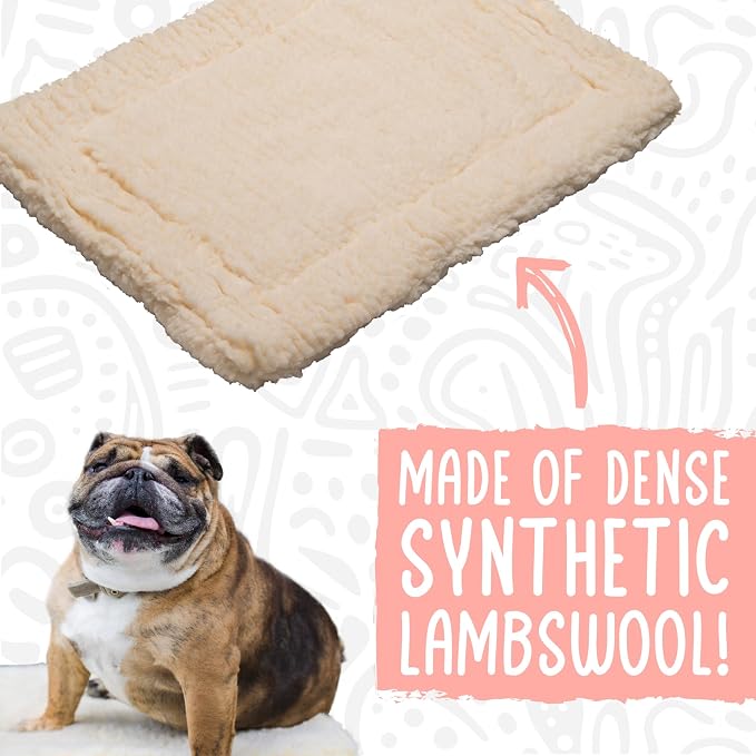 Mat Cat & Dog Bed - Crate Pads for Dog Cages, Machine Washable Kennel Bed for Sleeping, Small & Medium Size Breeds - Small, 23" x 30"
