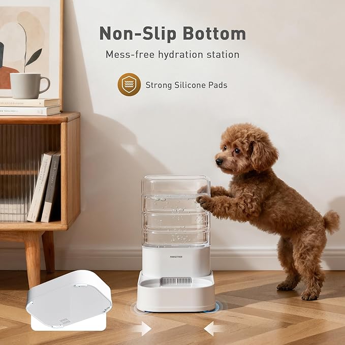 Distributeur d'eau pour chien et chat automatique par gravité 3,78 L avec 6 filtres