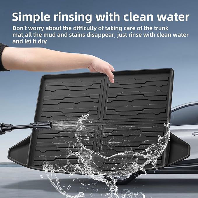 SMABEE Floor Mats Cargo Liner for Chevy Blazer EV & Honda Prologue 2024 2025 2026 All Weather Floor Liners for Blazer EV Prologue Accessories Trunk Mat TPE 1st& 2nd Row Car Mats Black