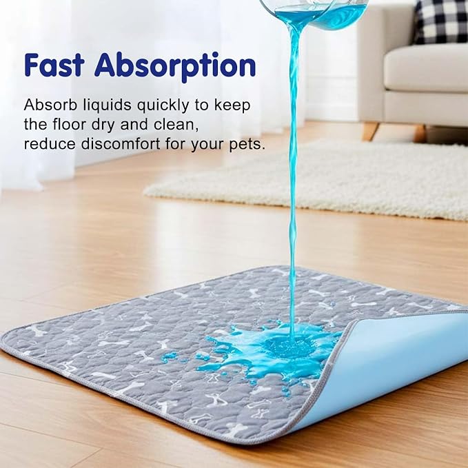 Pee Pads with Pheromones, Elite Pads for Cats, Washable Pee Pads for Dogs, Leak-Proof & Anti-Slip Pet Training Pad for Home & Travel(Brown-B, L: 31.5" × 27.6")