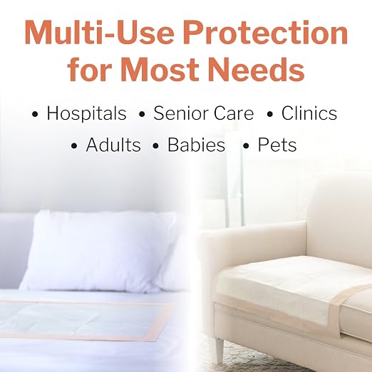 McKesson Ultra Underpads, Heavy Absorbency, Elderly, 30 x 30 in, 10 ct | Disposable Chux for Adults, and Baby, Pee Pads, Incontinence Bed Pads