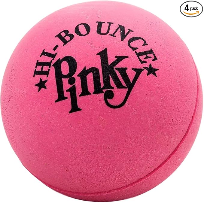 JA-RU Hi Bounce Pinky Ball (1 Ball) – Solid Pink Rubber Bouncy Balls for Kids, Outdoor Playground Toys, Stress Relief Toy & Massage Balls, Bulk Party Favors & Classroom Prizes. 976-1p