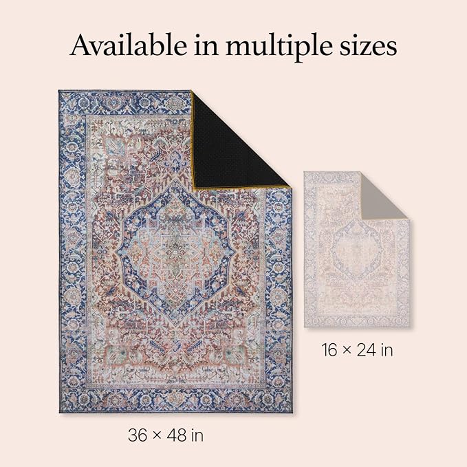 Washable Dog Pee Pads, 36" x 48", Waterproof, Non-Slip, Super Absorbent, Reusable Machine-Washable, 2-Pack (Rustic Terracotta) | Non-slip, waterproof, absorbent dog pee pads for potty training, whelping, senior dogs, multi-pet households, easy to clean