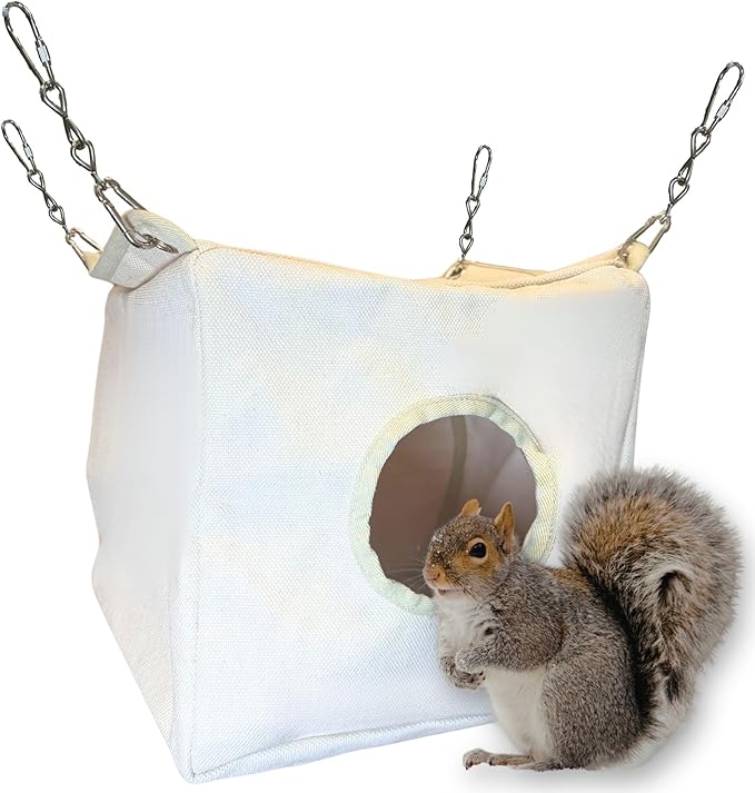 Exotic Nutrition Canvas Cubby - Sturdy Hideout for Sugar Gliders, Hedgehogs, Chinchillas, Rats, Ferrets, Guinea Pigs, Rabbits, Hamsters, Squirrels, Parrots, Birds