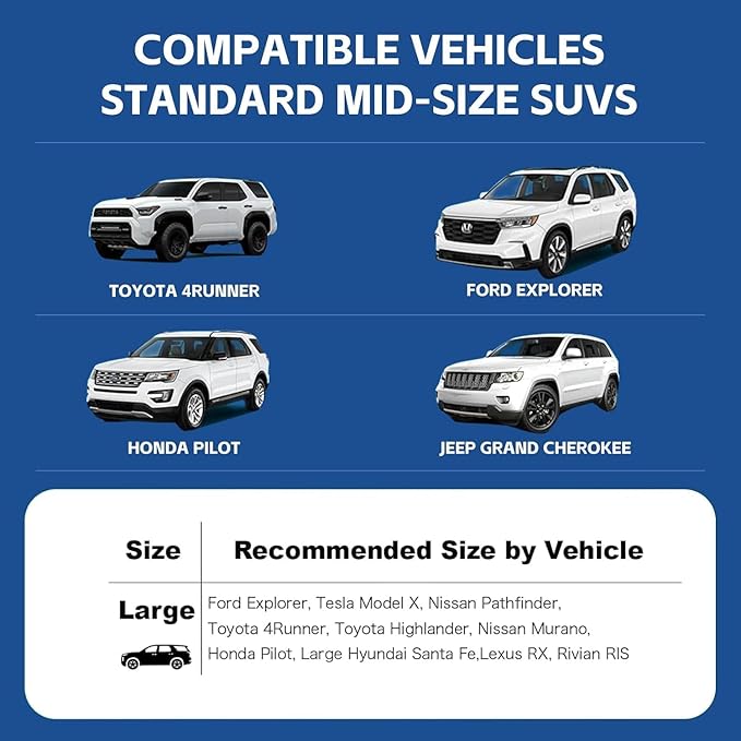 SUV Cargo Liner for Dogs,60/40 Split Seat Access,Waterproof Dog Trunk Cover | Feature: 60/40 Split Access | Material: Waterproof PU Leather | Protection: 15.75" Side Flaps & 19.69" Bumper Flap