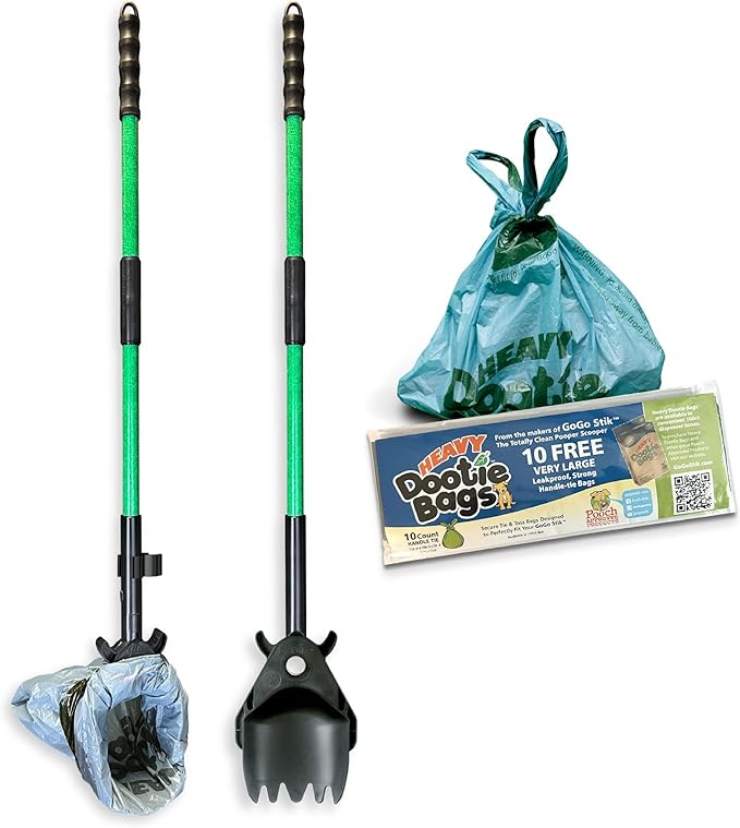 XP Pooper Scooper & Rake Set, Consumer Reports #1 Rated Ergonomic Scooper 2024, 2026. Strong & Lightweight, Dogs & Pet Poop Cleanup & Waste Removal - Fits Any Style Bag. 10-Year Wty.