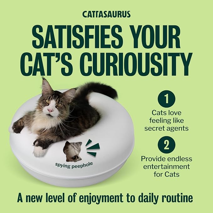 Peekaboo Cat Cave, Extra Spacious for Multiple & Large Cats 15+ lbs, Scratch Detachable Cat Beds for Indoor Cats, Washable Tunnel Bed, Comfy Donut Tunnel (White, Jumbo)