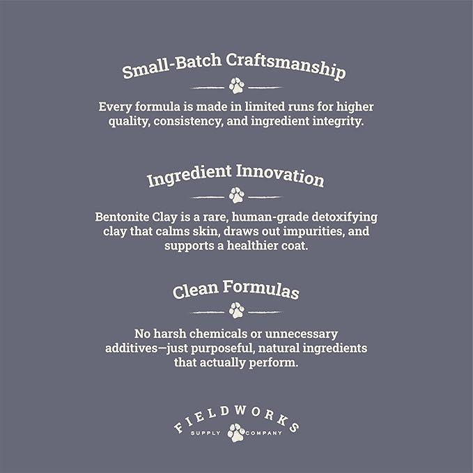 GRRR All-Natural Dog Shampoo – Gentle for Sensitive Skin. with Bentonite Clay, Argan Oil, Aloe & Shea Butter. Lavender Scent, Hypoallergenic, Biodegradable, 12oz