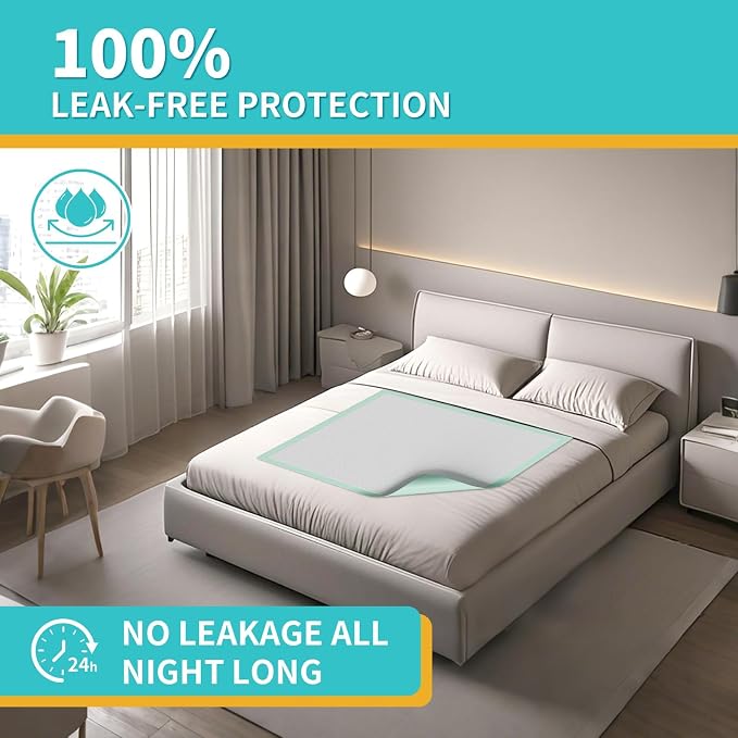 MILDPLUS Extra Large Disposable Bed Pads 40"X36" Chucks Pads for Adult | Super Absorbent Underpads, 130G Heavy Duty, Waterproof, For Incontinence, Protection Pads for Bed, Sofa, and Chair
