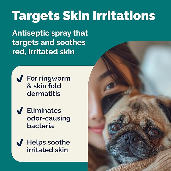 Vetnique Dermabliss Hot Spot Treatment for Dogs - Antiseptic Medicated Chlorhexidine Spray - Vet Recommended for Skin Infections, Hot Spots & Irritation (Hot Spot Spray, 8oz)