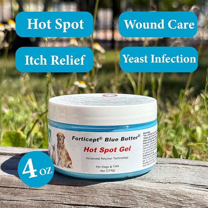 Forticept Hot Spot Treatment and Wound Care Kit for Dogs&Cats |Hotspot Wound Wash Spray 8oz + Wound Care Ointment 4oz + 2" 5 Yards Wound and Paw Bandage Wrap | First Aid Kit
