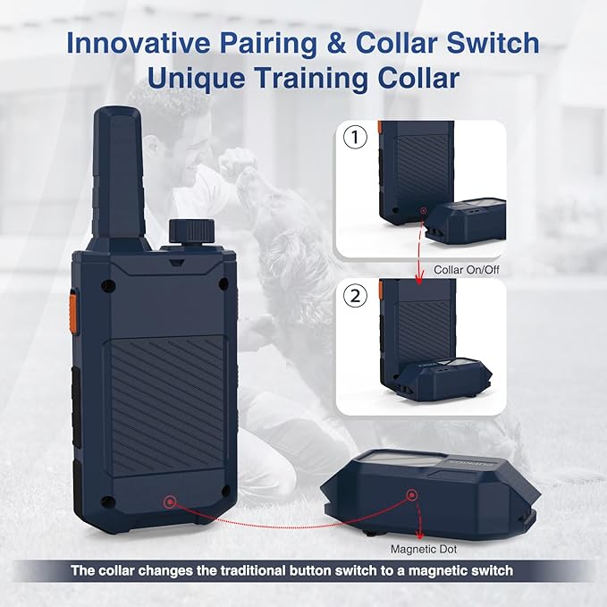 Dog Training Collar 2 Dogs (20-140 Lbs) - 4200FT Dog Training Collar with Remote, 4 Powerful Modes with 119 Training Levels Rechargeable Electric Dog Collar for Large Dogs