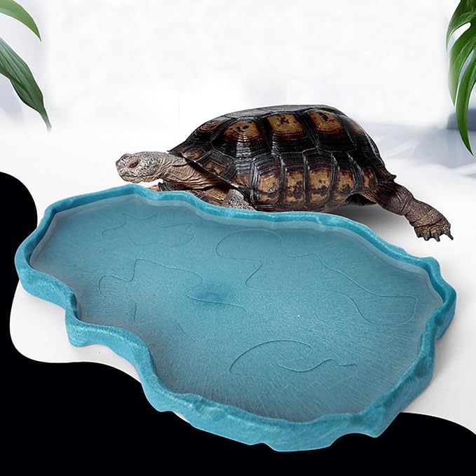 Luminous Reptile Food Bowl and Water Dish - Large Terrarium Bowl for Tortoises
