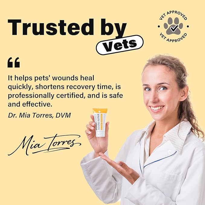 Rapid Wound Repair Ointment | Hot Spot Comfort for Dogs – Soothes & Moisturizes Itchy Skin – Hot Spots, Allergy & Itching Relief, Scratches & Manuka Honey Wound Care, 2 oz