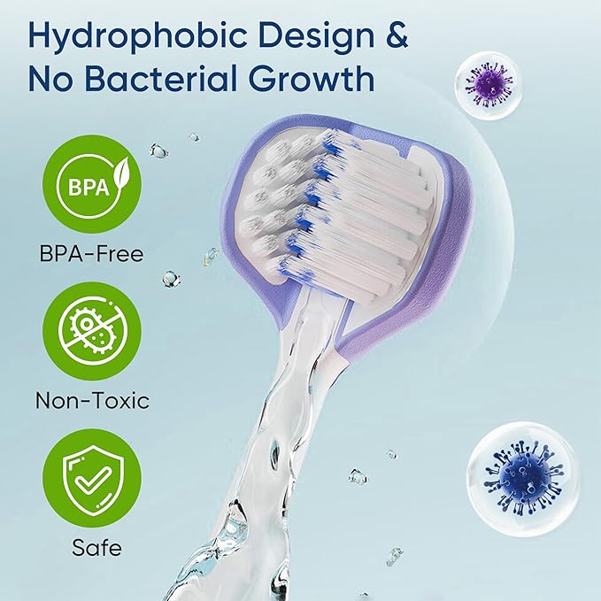 EASICUTI Soft Toddler Toothbrushes, Efficient 3 Sided Toothbrush, Baby Toothbrush 12 Months and up,Infant Toothbrush, Toddler Training Tooth brush for Ages 2-12 Years, Cleans All Sides-4 Pack (Patent)