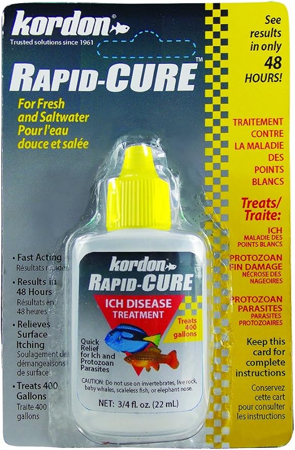 KORDON Rapid CURE # 37911 Ich & Parasite Treatment, 0.75 Ounce
