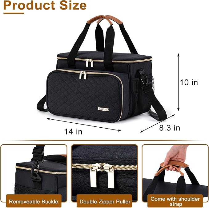 Dog Grooming Vacuum Bag, Pet Grooming Kit Bag Perfect for Dog Hair Vacuum & Grooming Tool Kit Accessories- Black
