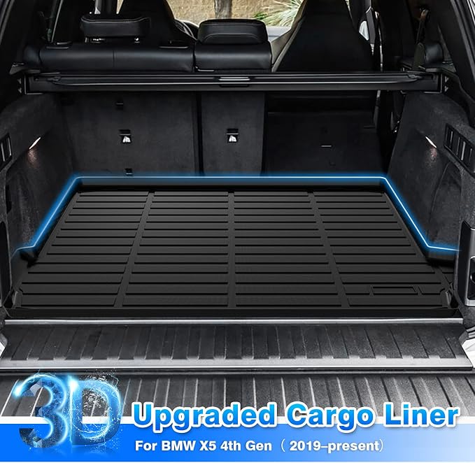 Cartist Cargo Liner Fits for BMW X5 (G05) 2019-2025 2026 (Only for 5 Seater), All Weather Trunk Mat for X5 Accessories Anti-Slip Heavy Duty