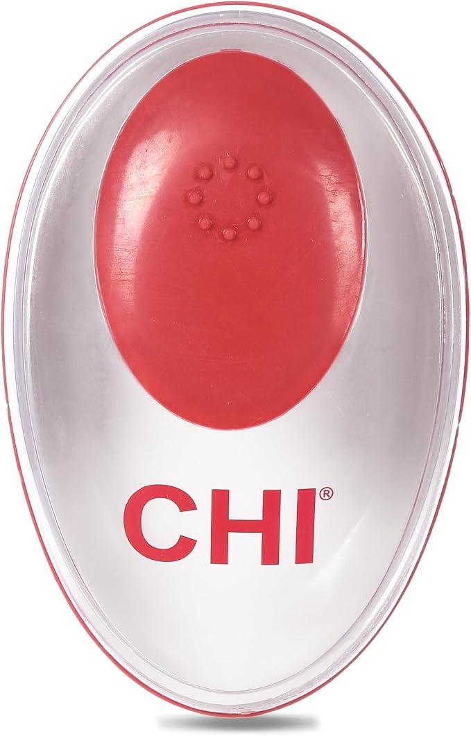 CHI for Dogs Soap Dispensing Palm Brush, Handheld Dog Bathing Scrubber with Built-In Shampoo Dispenser, Soft Rubber Bristles for Massaging and Deep Cleaning All Dog Coat Types, Red | Built-in shampoo dispenser, soft rubber bristles, massages while deep...