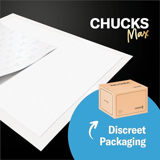 Chucks® MAX Hospital Bed Pads Disposable Adult 36 x 36 Breathable Incontinence Pads - XXX-Large Pee Pads for Adults - Heavy Duty 10X Absorbency Underpads - 400 Lbs. Patient Repositioning [20 Count] | Breathable Incontinence XXXL Large Pee Pads for Adul...