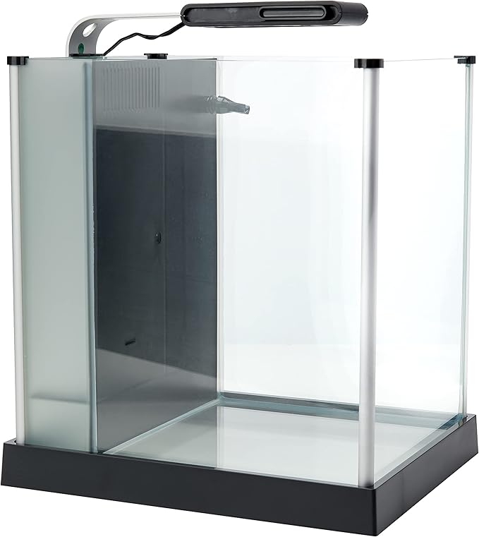 Fluval SPEC Freshwater Aquarium Kit, Aquarium with LED Lighting and 3-Stage Filtration, 2.6 Gallon, Black