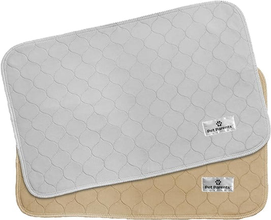 Pet Parents Pawtect® Pads Washable Dog Pee Pads (2pack) of 18x24 Premium Pee Pads for Dogs, Waterproof Training Pads for Dogs & Reusable Dog Pee Pads! Whelping & Modern Puppy Pads!