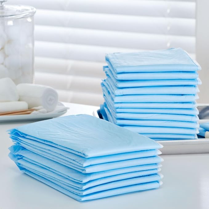 McKesson Underpads Bed Pads, Elderly, Light Absorbency, 17 x 24 in, 300 ct | and Baby, Pee Pads
