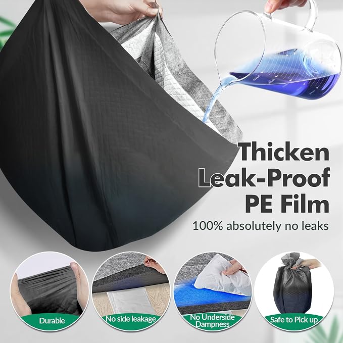 Upgraded Charcoal Puppy Pads, XXL 36’’x36’’ Pee Pads for Dogs, Super Absorbent Up to 12Cup, Odor Control & Leak Proof Dog Training Pads for Surgery, Older,Puppy, 45 Counts