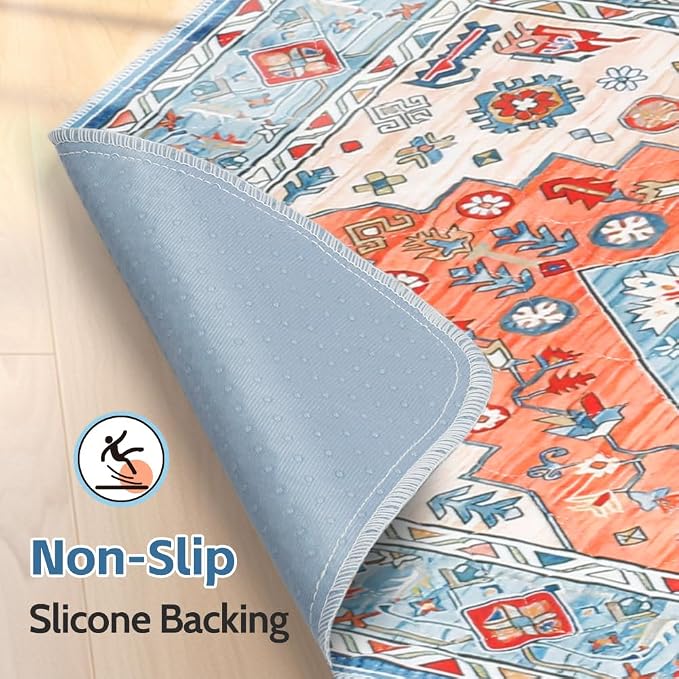 Washable Pee Pads for Dogs, 2 Pack Reusable Puppy Training Pads 36"x36" Super Absorbent Waterproof Dog Training Pads, Non-Slip Potty Pads, Whelping Pads Litter Mat Orange/Mix