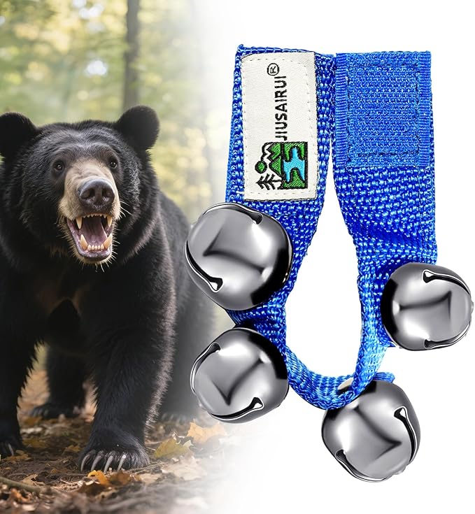 Outdoor Bear Bells for Hiking Safety: Bear Horn to Scare Bears Deterrent Devices for Dogs Biking Fishing Camping Climbing