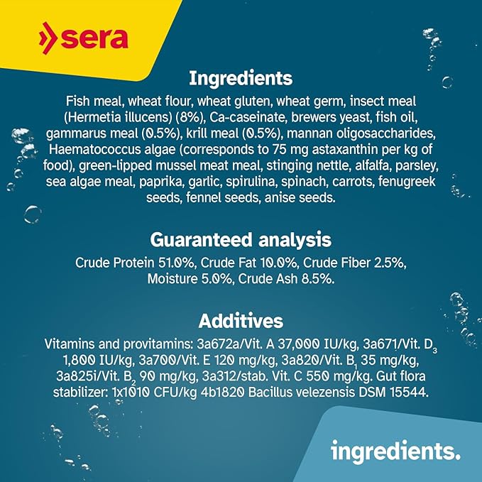sera Discus Prob Granules 4 oz. | Complete Growth Food for Discus Fish | with Probiotics & Astaxanthin | No Dyes & Preservatives Consisting of Soft Granules | Supports Immune System