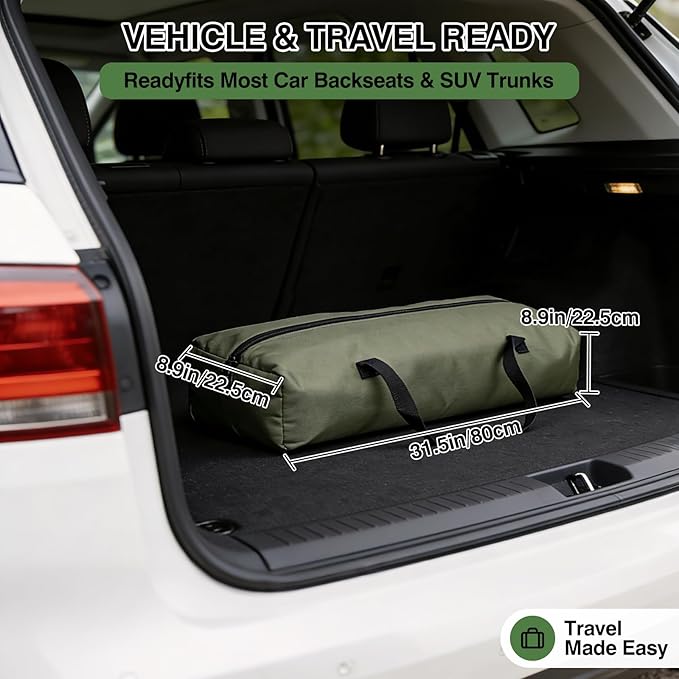 Veraste 42" Soft Collapsible Travel Dog Crate for Large Dogs,Green | 4-Door Foldable Travel Crate,breathable mesh, foldable with storage bag