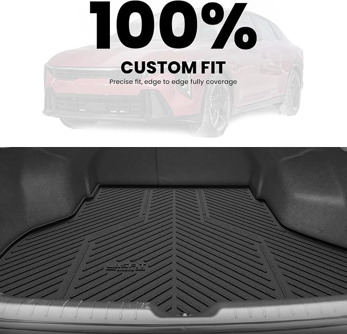 LASFIT Cargo Mat for Kia K4 2025 2026, All Weather TPE Custom Fit Car Trunk Mats Cargo Liners Accessories for Kia K4 2025-2026, Black
