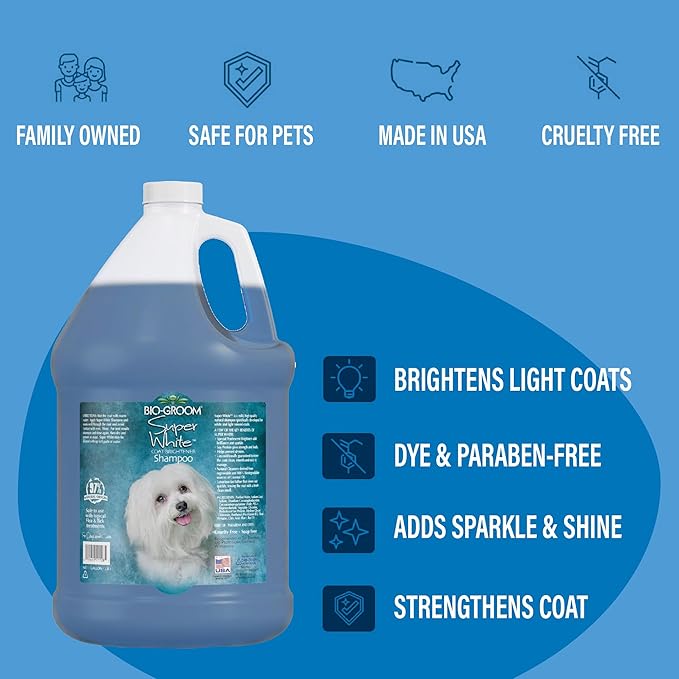 Bio-Groom Super White Coat Brightener Shampoo